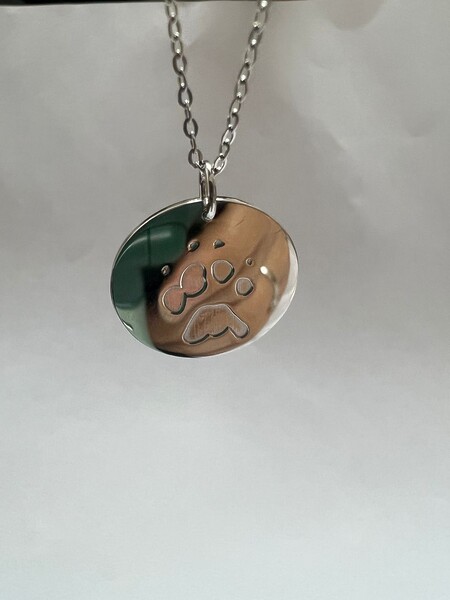 925 Silber Vergoldet Pawprint Pfotenabdruck Erinnerungsschmuck Gedenkanhaenger Trauerschmuck Personalisiertegravur Anhaenger Fingerabdruckgravur Fingerprint Hand Fuss Individuelle Gravur Unikat