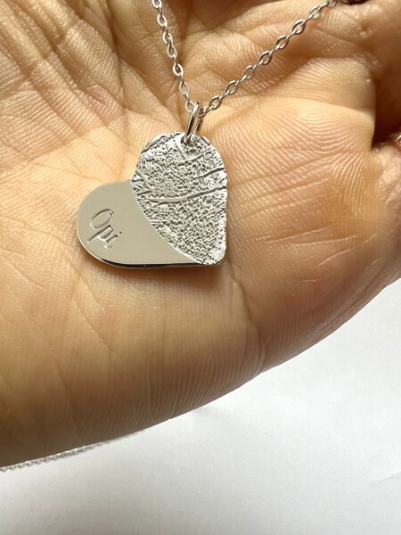 925 Silber Vergoldet Rose Gold Individuelle Gravur Kette Anhaenger Fuss Handabdruck Personalisiert Fingerabdruck Fingerprint Erinnerungsschmuck Trauer Gedenk