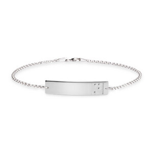 Braille Trauerschmuck Erinnerungen Fühlen Tasten Schmuckmanufaktur Braillekette Silber Gold Rose Vergoldet Gedenkschmuck Andenken Liebe Blindenschriftkette Armband