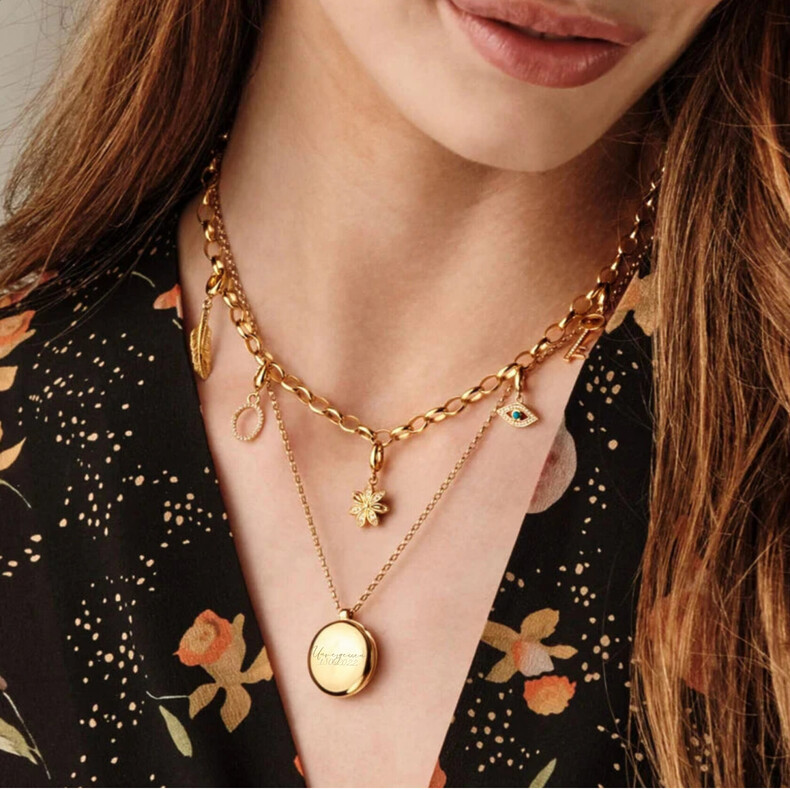 Fotomedaillion Edelstahl Silber Gold Rose Vergoldet Trauerschmuck Erinnerungsschmuck Personalisierter Anhaenger Individuelle Gravur Fotogravur Fotoschmuck