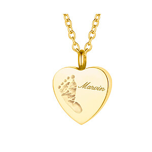 Herz Asche Urnenschmuck Anhaenger Erinnerungsschmuck Gedenkkette Gold Silber Rose Handabdruck Fussabdruck Datum Namenschmuck Vergoldet Haare Befüllen Parfüm Trauerschmuck Blüten