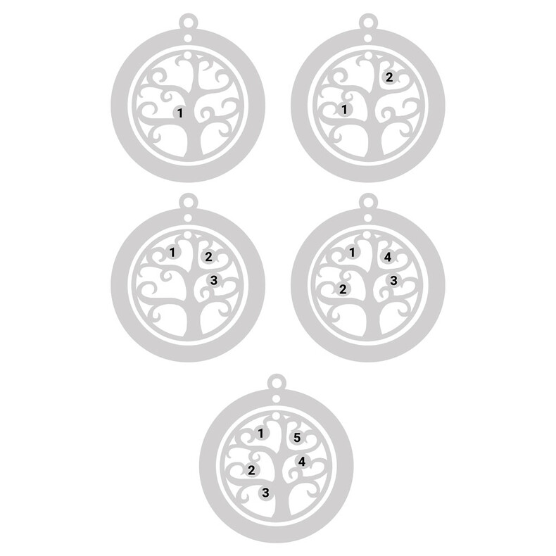 Lebensbaum Schmuck Family Tree Birthstone Zirkonia Geburtssteine Erinnerungsschmuck Familienschmuck Trauerschmuck Personalisierte Anhaenger Silber Gold Individuelle Gravur Famileinenerbstück