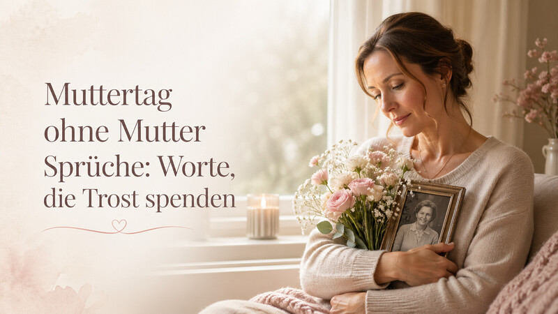 Muttertag Ohne Mutter Sprueche Worte Die Trost Spenden