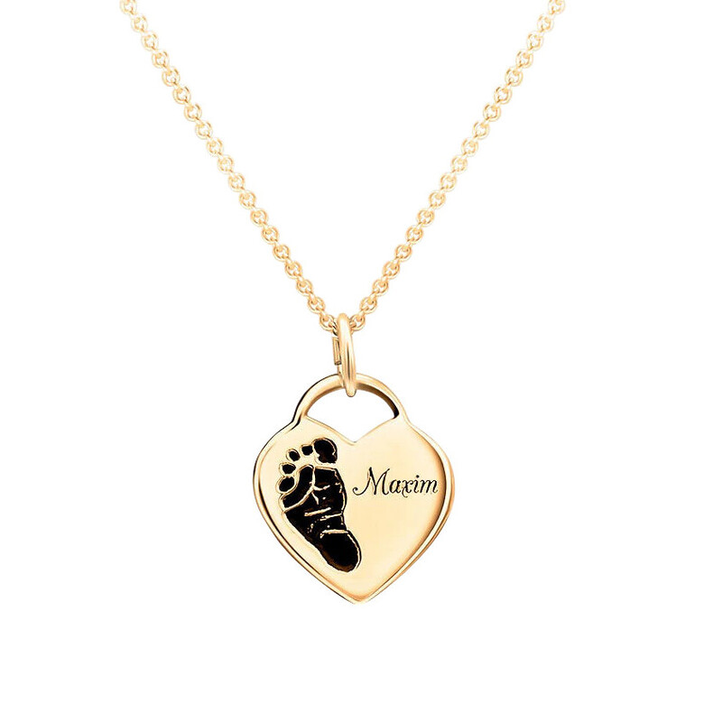 Trauerschmuck Fuer Sternenkinder Andenken Zde Herz Klein Gold
