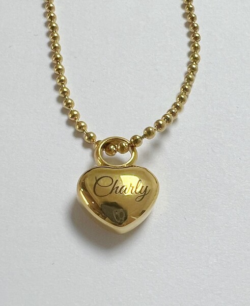 Urnenkette Herz Edelstahl Gold Vergoldet Erinnerungsschmuck Gedenkanhaenger Trauerschmuck Damenkette Personalisiertegravur Namengravur Befüllbar Anhaenger Individuelle Gravur Unikat