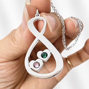 Anhänger Kette Halskette Silber Produktbild Handgefertigt gravur personalisiert schmuck monamor