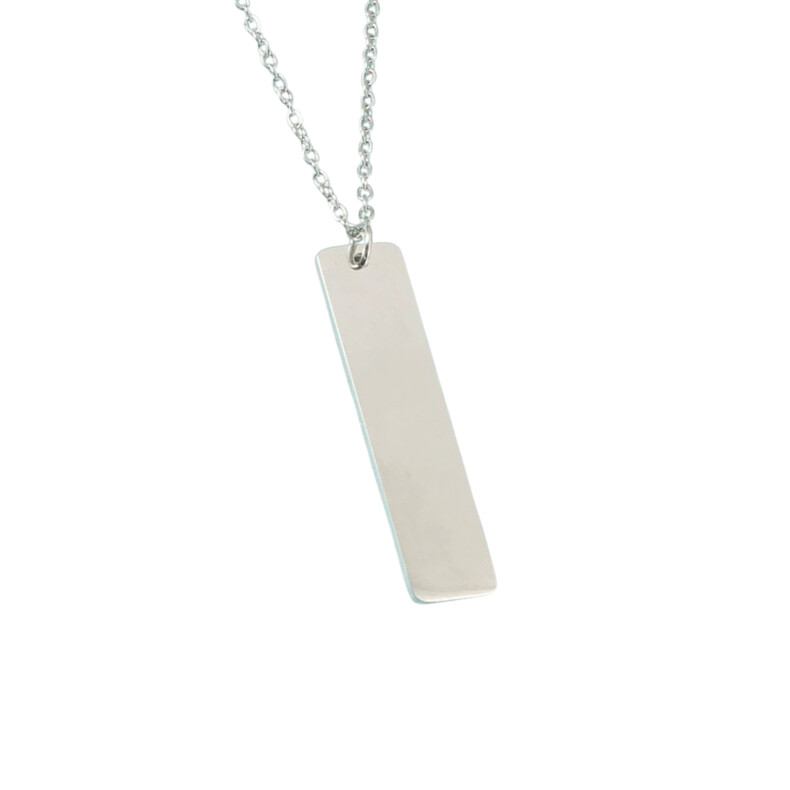 Anker Anhaenger Erinnerungsschmuck Rechteck Lang Fingerabdruckschmuck Hand Fussabdruck Sternenkinder Personalisierter Schmuck Individuelle Gravur Silber Ve