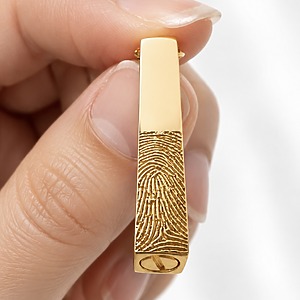 Asche / Urnen Fingerabdruck Anhänger Produktbild Gedenkschmuck gravur personalisiert schmuck monamor