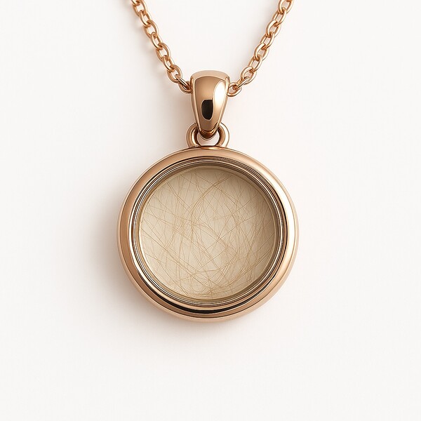 Ascheschmuck Urnenschmuck Glas Haare Asche Parfum Befuellen Runde Kette Mit Original Gravur Einer Unterschrift Oder Handgeschriebener Zeilen
