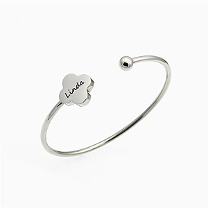 Kleeblatt Des Lebens Armband Erinnerungsschmuck Gold Trauerschmuck Armreif Damenschmuck Fingerabdruck Fuss Handabdruck Name Personalisiert Individuelle Gravur Go