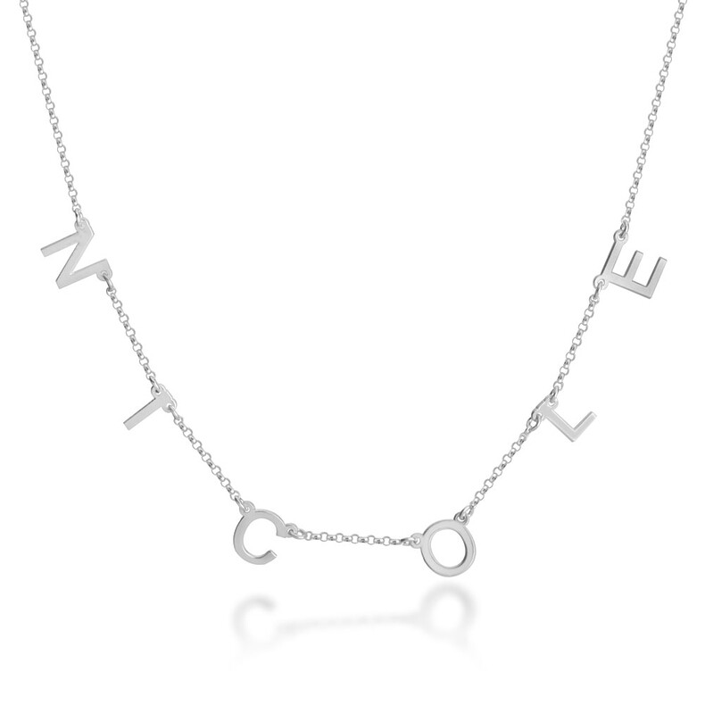 Erinnerungsschmuck Individuelle Namenskette Kette Mit Namen Trauerschmuck Liebesschmuck Gedenkschmuck Mutter Kette Silber Gold Rose Personalisiert