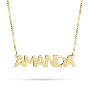 Erinnerungsschmuck Namen Kette Anhaenger Mit Schrift Wort Trauerschmuck Gedenk Liebe Mama Papa Gold Vergoldet Personalisiert Individuell