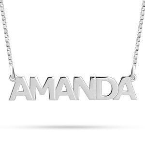 Erinnerungsschmuck Namen Kette Anhaenger Mit Schrift Wort Trauerschmuck Gedenk Liebe Mama Papa Gold Vergoldet Personalisiert Individuell Silber