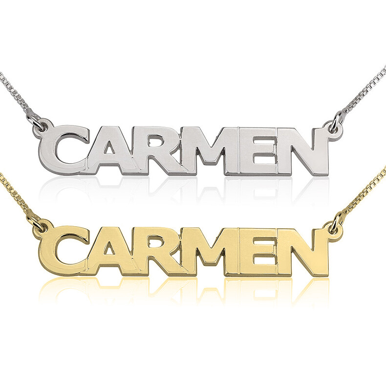 Erinnerungsschmuck Namen Kette Anhaenger Mit Schrift Wort Trauerschmuck Gedenk Liebe Mama Papa Gold Vergoldet Personalisiert Silber Gold Individuell