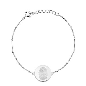 Fingerabdruck Armband Fingerprint Fingertip Erinnerungsschmuck Individuell Personalisierbar Trauerschmuck Gedenkanhaenger Silber Photoroom
