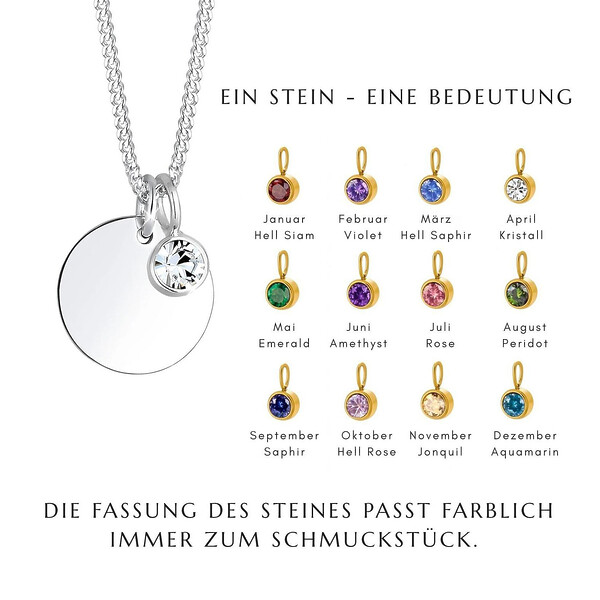 Geburtsstein Auswahl Addon Schmuckstueck Monamor