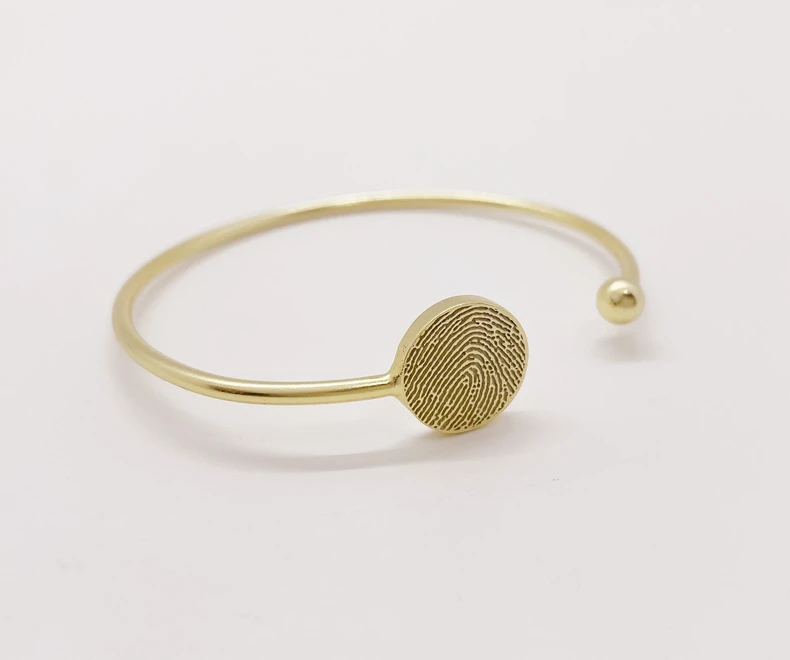 Goldenes Armband Armbaender Fingerabdruck Schmuck Gedank Anhaenger Hand Fussabdruck Kinderschmuck Erinnerungsschmuck Trauer Liebesbeweis Vergoldet Silber Rose 925silber