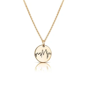 Herzklopfen Gold Vergoldet Silber Mama Papa Tochter Sohn Kette Ctg Erinnerungsschmuck Trauerschmuck Sternenkinderkette
