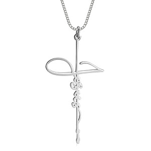 Kreuz Namen Schmuck Glaubens Anhaenger Erinnerungsschmuck Trauerschmuck Gotteswille Silber Gold Rose Vergoldung Namenschmuck Individuelle Gravur Personalisiert
