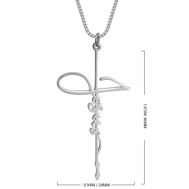 Kreuz Namen Schmuck Glaubens Anhaenger Erinnerungsschmuck Trauerschmuck Gotteswille Silber Gold Rose Vergoldung Namenschmuck Individuelle Gravur Personalisierter Name