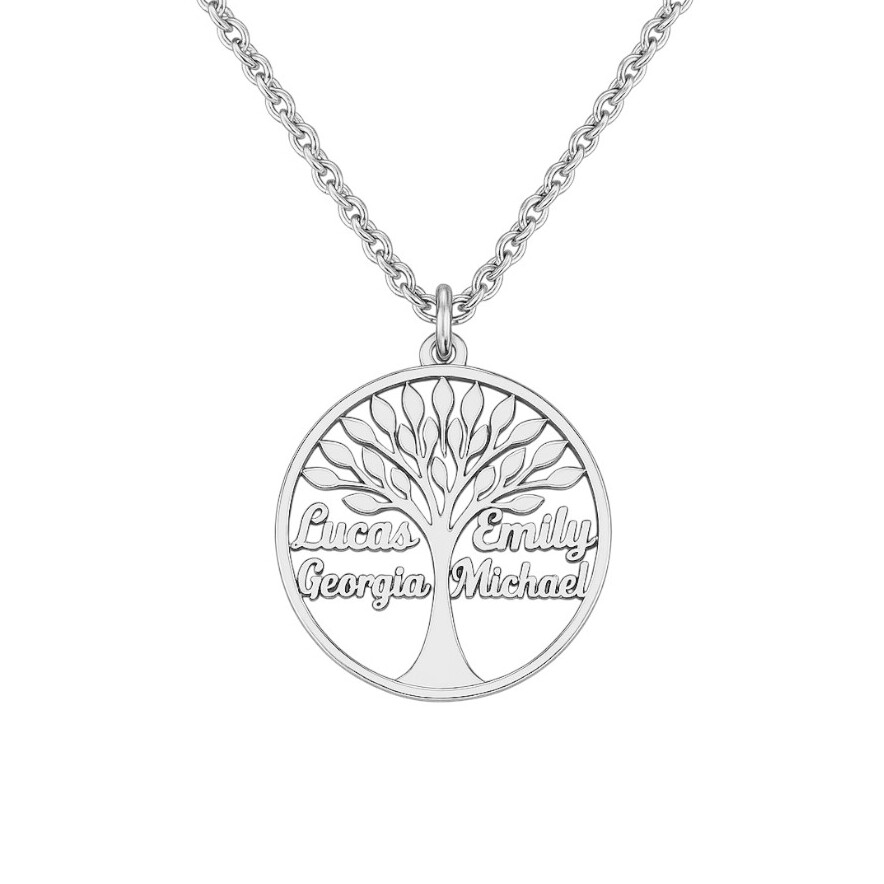 Lebenbaum Silber Erinnerungsschmuck Trauerschmuck Kette Anhaenger Familienkette Namen Silber 925 Gedenk Andenken Lebenbaum Silber Erinnerungsschmuck Trauerschmuck Kette Anhaenger Familienkette Namen Silber 925 Gedenk Andenken