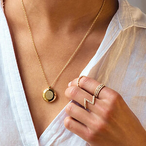 Medaillon Foto Individuelle Gravuren Fingerabdruck Hand Fussabdruck Trauerschmuck Erinnerungsschmuck Anhenger Bedeutung Personalisiert Vergoldet Rose