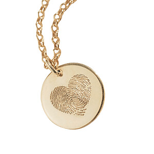 Memento Partnerkette Geschwisterkette Mit Fingerabdruck Herz Zwei Fingerabdrücke Herzform Erinnerungsschmuck Trauerschmuck Mutter Tag Geschenkidee Silber Gold Rose Vergoldet Unendliche Liebe
