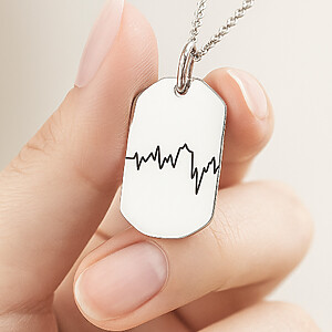 Military Tag Maennerschmuck Herrenkette Ctg Herzschlag Personalisierte Gravur Erinnerungsschmuck Trauerschmuck Sternenkind Mamaschmuck Papakette Andenken Gedenkanhaenger