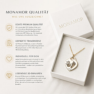 Monamor Qualitaet Schmuck Individuell Gravur