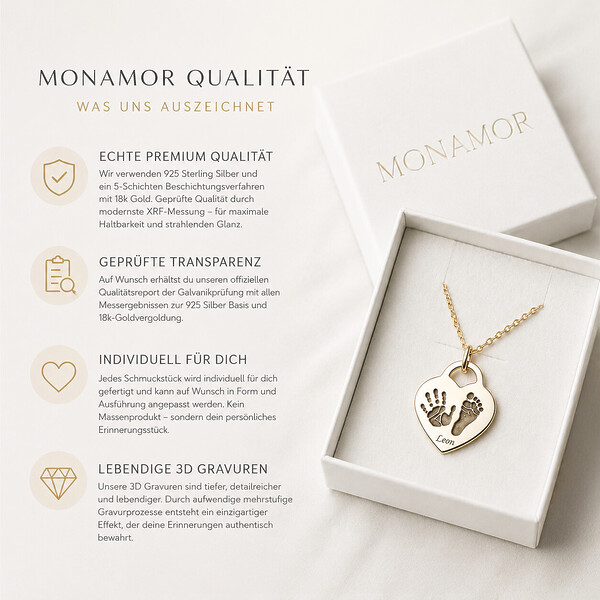 Monamor Qualitaet Schmuck Individuell Gravur