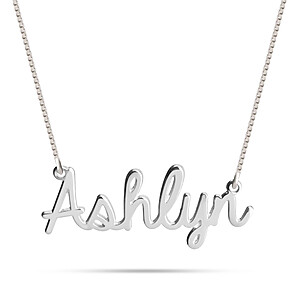 Namenkette Erinnerungsstück Personalisierter Schmuck Trauer Und Gedenkschmuck In Silber Gold Rose Mir Schriftart