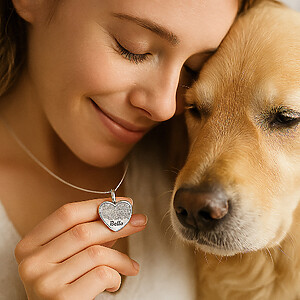 Nasenabdruck Hund Kette Herz Kreis Eckig Hunde Schmuck Rund Anhaenger Gravur Abdruck Schnauze Gold Silber Rosegold