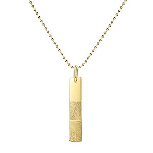 Partnerkette Anker Maennerkette Erinnerungsschmuck Couple Fingerabdruckkette Trauerschmuck Gedenkanhaenger Gold Silber Couple Kette Rose