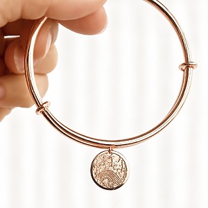 Product image Rose Round Pendant Jewelry engraving personalized jewelry monamor