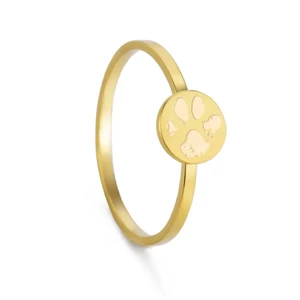 Ring Vergoldet Gold Pfotenabdruck Nasenabdruck Tierschmuck Erinnerungen Gravur Personalisiert Individuell Hunde Andenken Gedenk Trauerschmuck