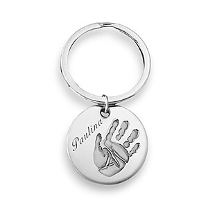 Schluesselanhaenger Rund Papa Maenner Schmuck Anhaenger Foto Gravur Erinnerungesschmuck Gedenk Geschenkidee Silber Edelstahl Traueranhaenger Namengravur