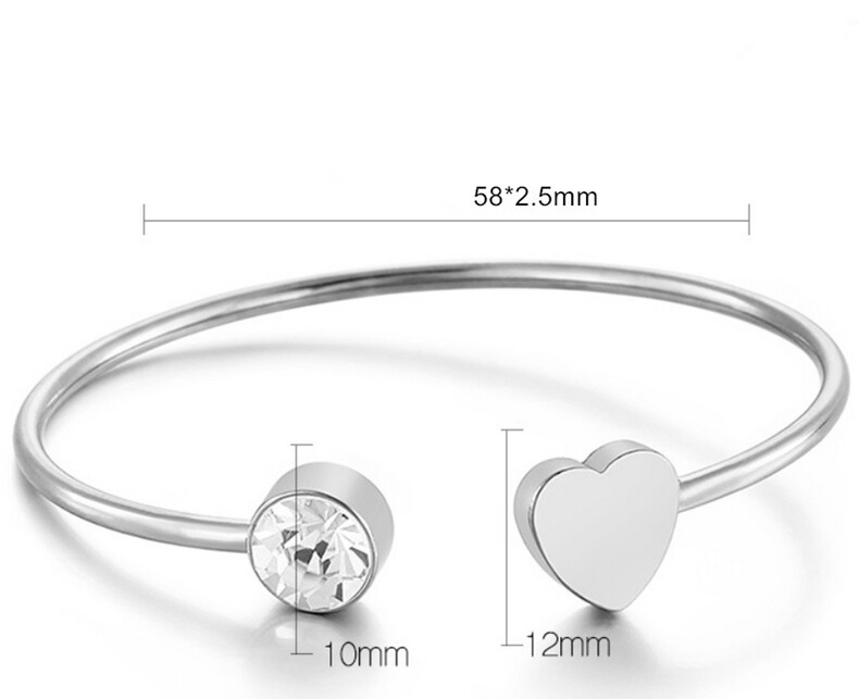 Single Herz Armband Erinnerungsschmuck Trauerschmuck Armreif Größe Silber Gold Vergoldet Personalisierte Gravur Fingerabdruck Hand Fussabdruck Schmuck