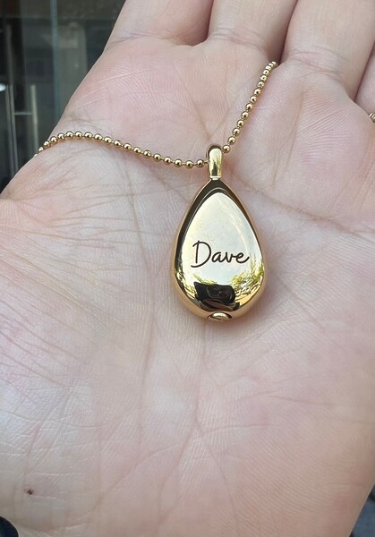 Urnenschmuck Asche Edelstahl Vergoldet Silber Rose Gold Kette Personalisiert Fingerabdruck Fuss Hand Erinnerungsschmuck Trauer Andenken Individuelle